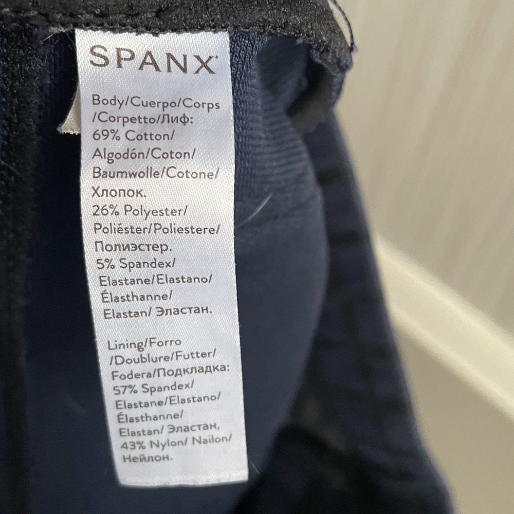 Spanx Lapis Night Check Jean-ish Leggings Size Medium - Picture 9 of 10